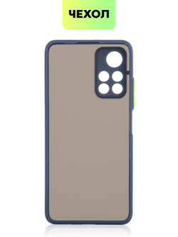 Чехол BROSCORP для Poco M4 Pro 5G оптом (арт. XM-PM4P-ST-TPU-BLUE-GREEN)