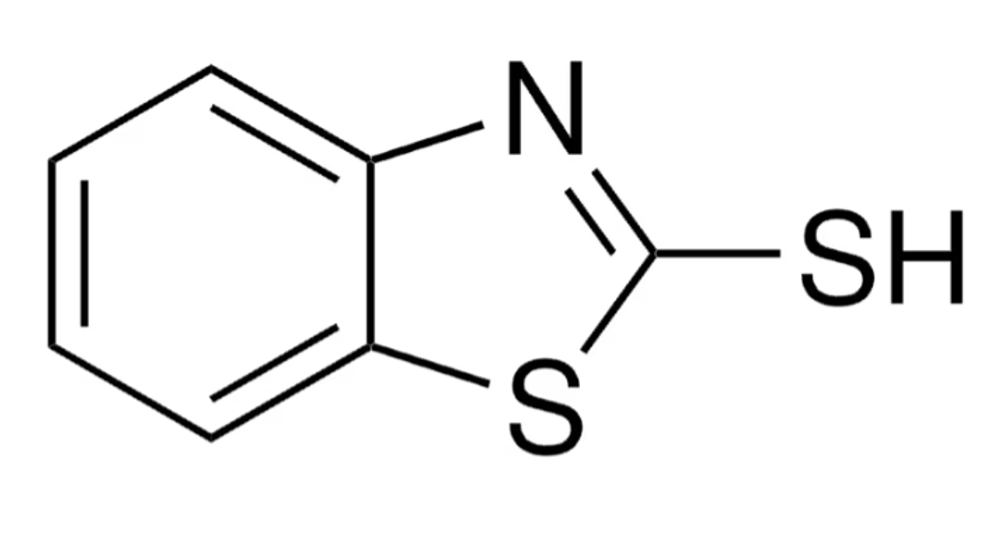 2-меркаптобензлотиазол - формула