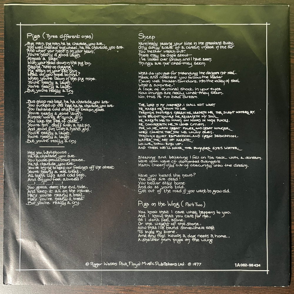 Pink Floyd - Animals (Голландия)