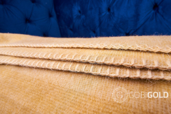 Одеяло тканое из шерсти мериноса LUX (овечья шерсть) ERDENET 150x200 см. - светло-бежевое