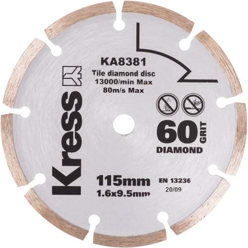 Диск алмазный KRESS 115х9,5мм   KA8381