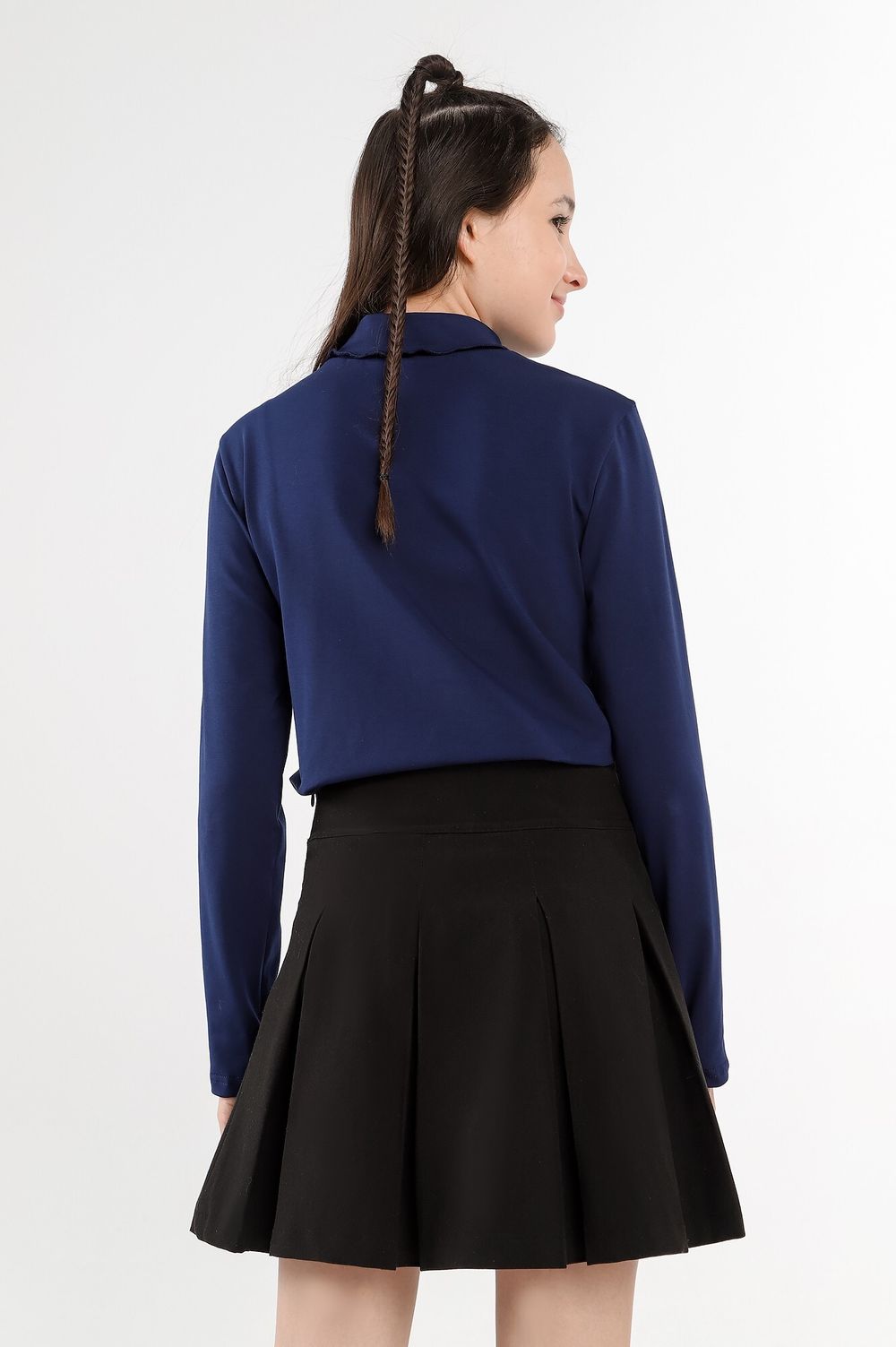 Джемпер для девочки Скул-3 Виотекс ТЁМНО-СИНИЙ