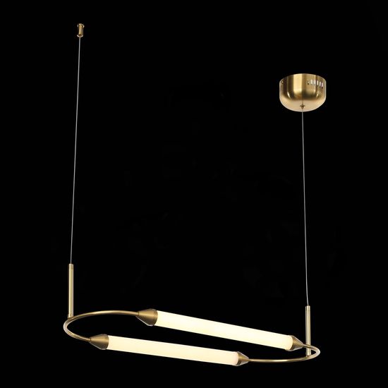 SL6004.313.02 Подвес ST-Luce Латунь/Белый LED 2*10W 3000K OLBIA