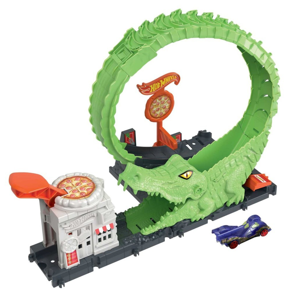 Hot Wheels City - Crocodile Loop Набор с треком и машинкой HKX39 / артикул   HDR29 HKX39  / GTIN 194735109630