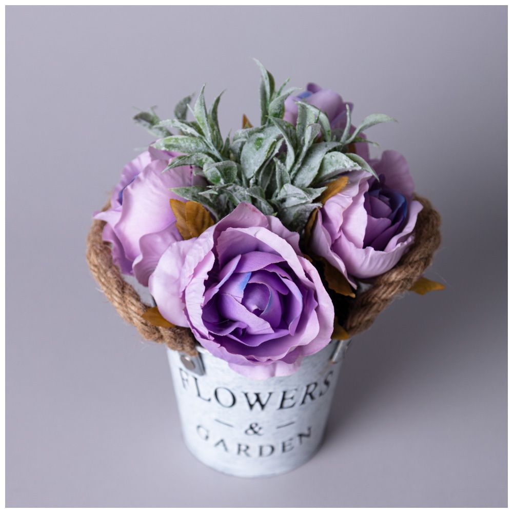 ЦВЕТОЧНАЯ КОМПОЗИЦИЯ В ВЕДЕРКЕ 19СМ