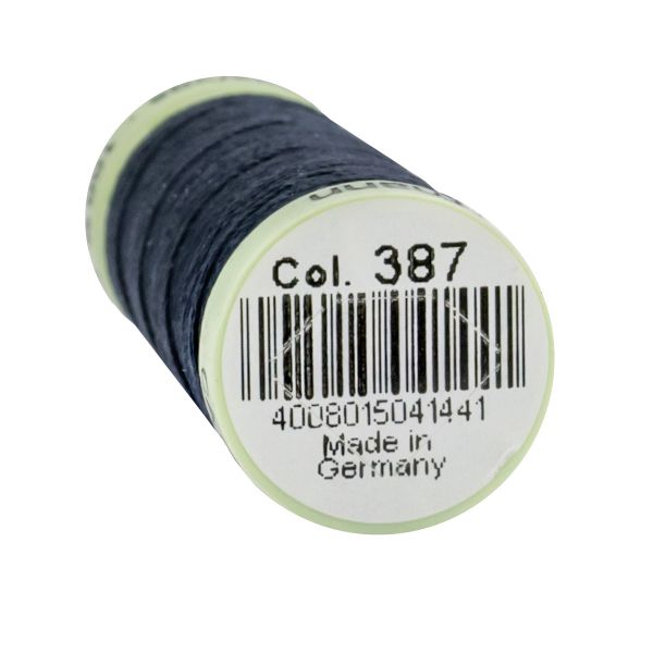 Нитки отделочные Gutermann Top Stitch 30 (30 метров), 5 кат. | 387 чернильно-черный
