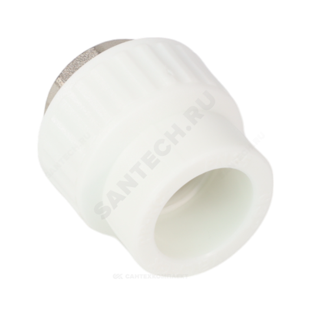Муфта PP-R комбинированная белая Дн 75х2 1/2" ВР под ключ VALFEX 10134075