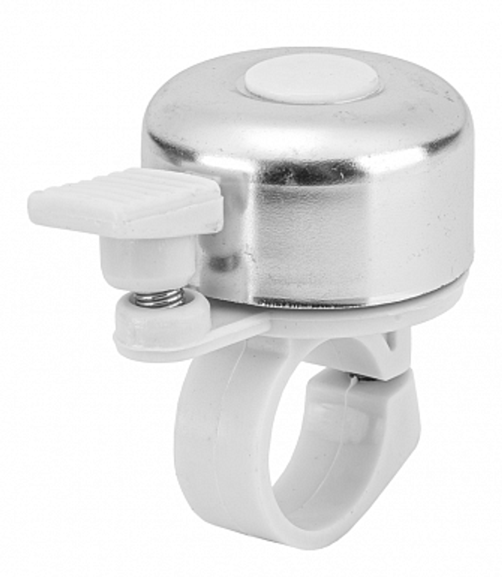 Звонок LX-B-2 алюминий/пластик, бело-серебристый