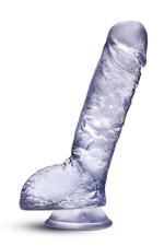 Прозрачный фаллоимитатор Hearty N’ Hefty - 22,9 см. (Цвет: прозрачный)