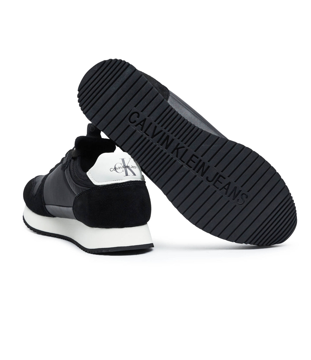 Кожаная кроссовка CALVIN KLEIN JEANS - черный(YM0YM00553)