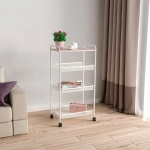 Этажерка 4х-секционная «Ладья 34КС», цвет белый, 45*30*88см