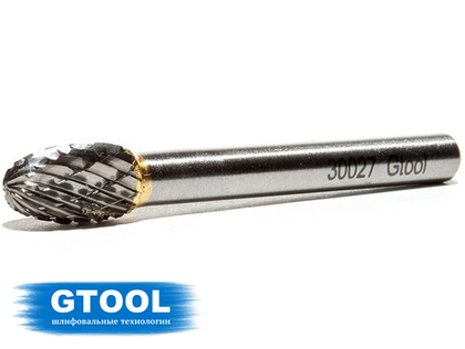 Борфреза GTOOL форма E овал, диаметр головки 8мм