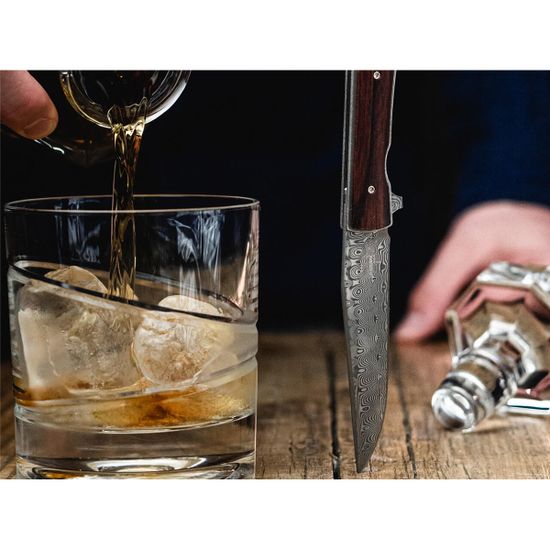 Складной нож Boker 01BO176DAM Urban Trapper Cocobolo Damascus c клинком из стали Damascus, рукоять дерево (Кокоболо)