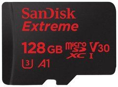 Карта памяти SanDisk Extreme microSDXC Class 10 UHS Class 3 V30 A1 100MB/s 128GB (SDSQXAF-128G)