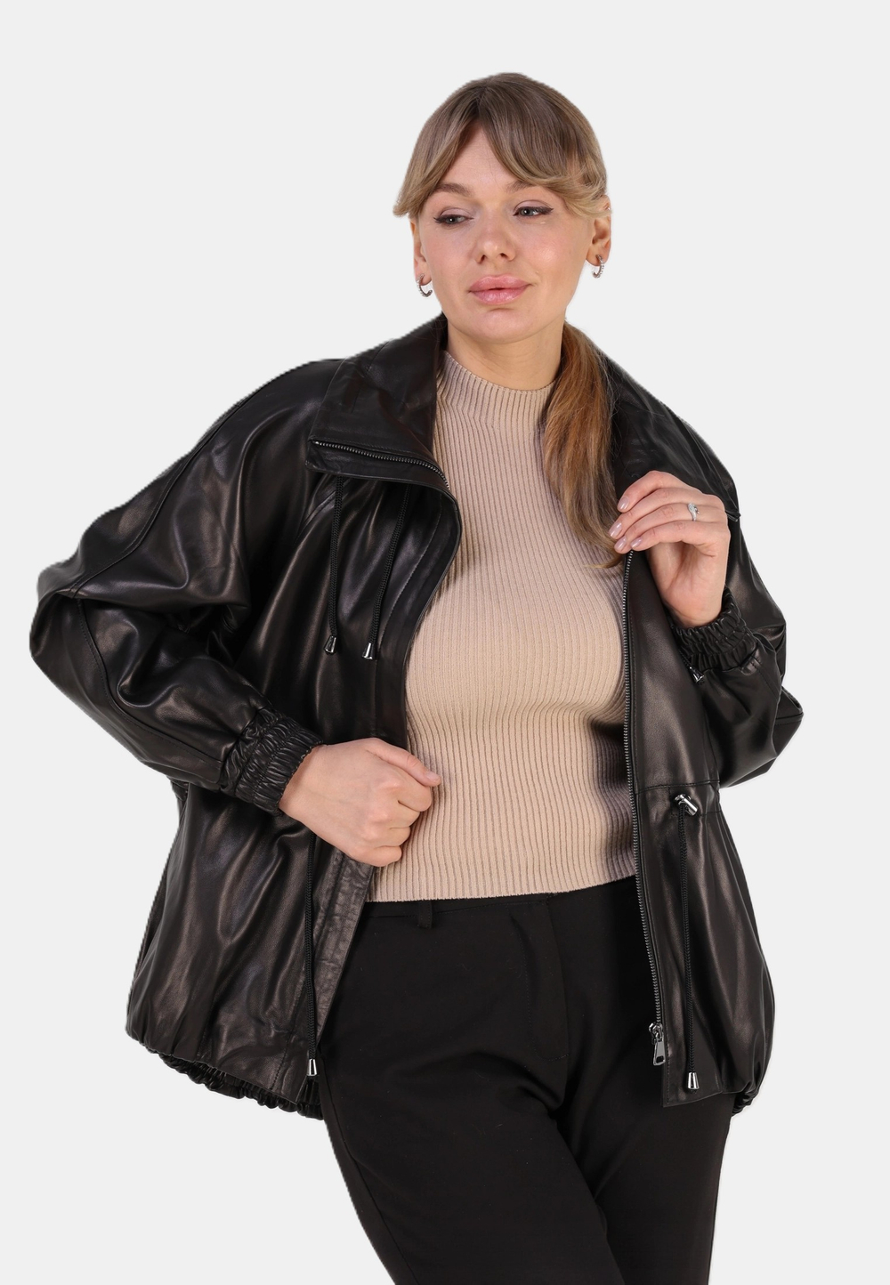 Кожаная куртка демисезонная