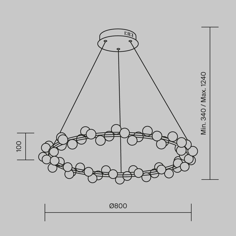 Подвесная люстра Maytoni TESSARA MOD081PL-L60G3K