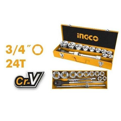 Набор торцевых головок 15 пред. 3/4" 30-60 мм. HKTS034151 INDUSTRIAL