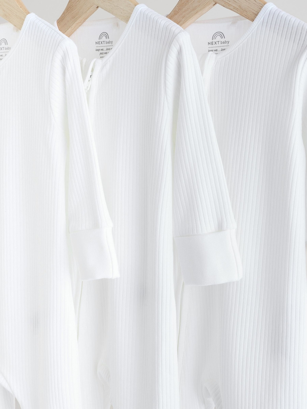 Комбинезон / Cлип для малышей Next E19-697, 3 шт., Белый