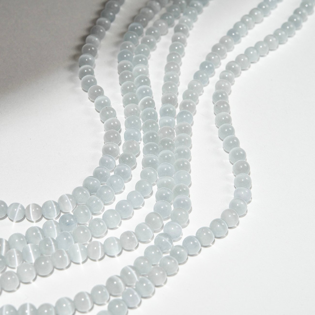 Селенит "Иней" (имитация), шар, 6мм