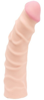 Рельефный фаллоимитатор из UR3 без мошонки