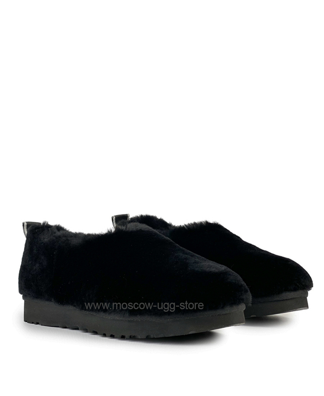 HAILEY FLUFF SLIPPERS - Black