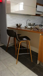 Полубарный стул JY1733-61 коричневый