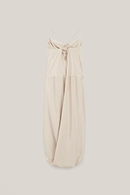 Massimo Dutti Платье из 100% шелка - Limited Edition, жемчужно-бежевый