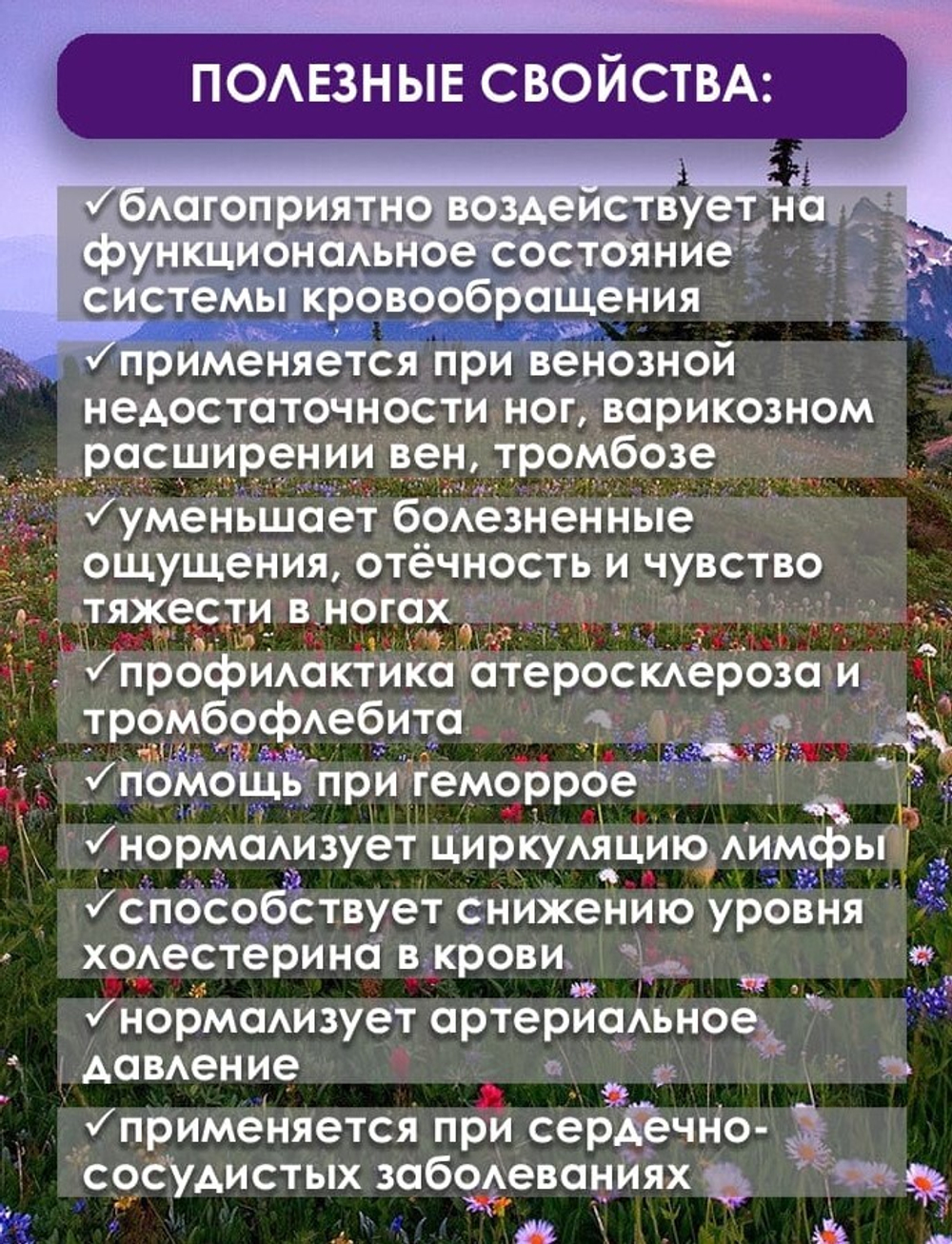 Фитокомплекс для вен и сосудов 60 капсул