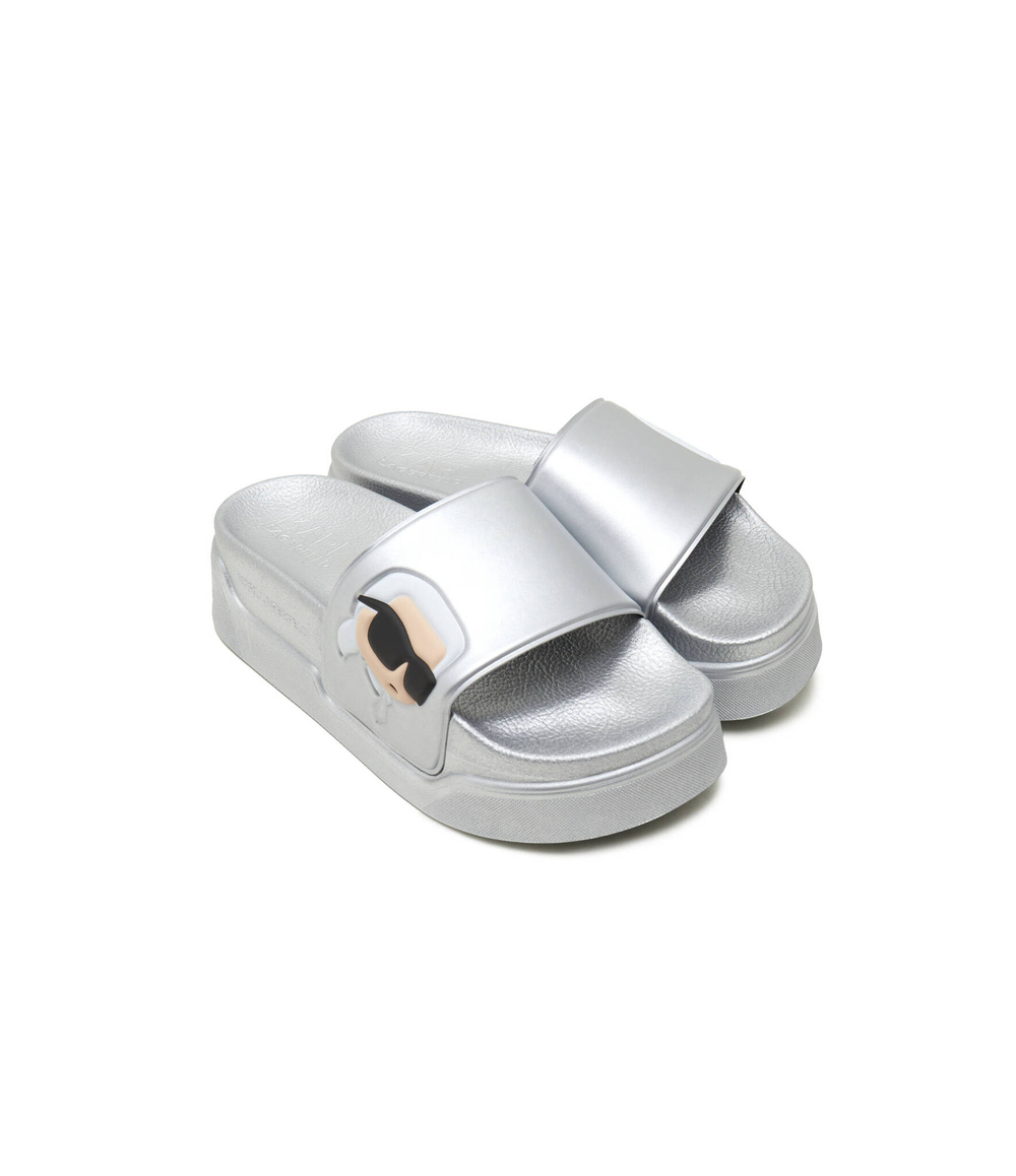 Шлепанцы KONDOMINIUM Karl Lagerfeld - серебряный(KL88808N)