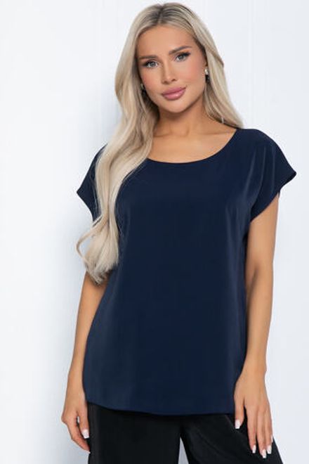 Блуза Юла (темно-синяя) Б12442-8 LT Collection