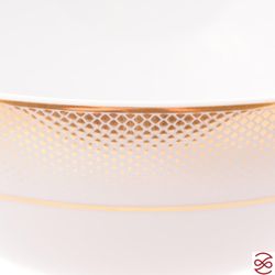 Салатник Falkenporzellan Deluxe Shape - Rio White Gold Gold 21 см