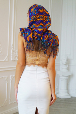 LIGVIANNI Палантин Kerchief Ruby