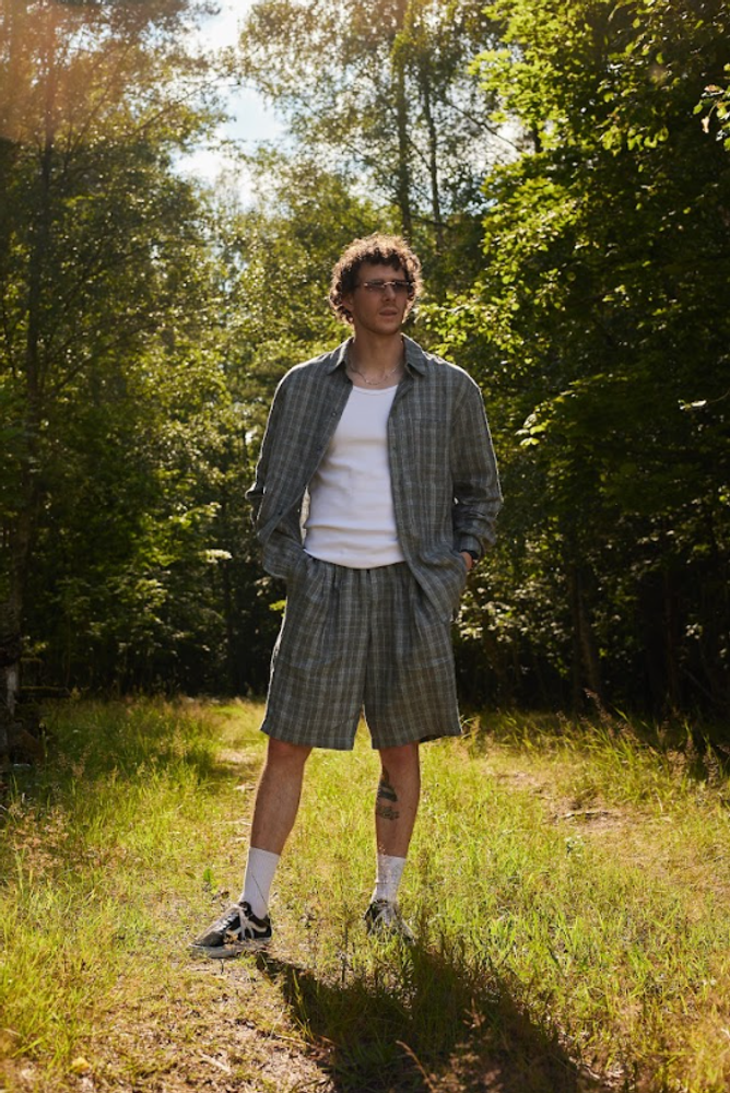 Шорты "Linen" в клетку