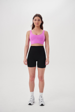 Бесшовные шорты в рубчик из итальянской пряжи