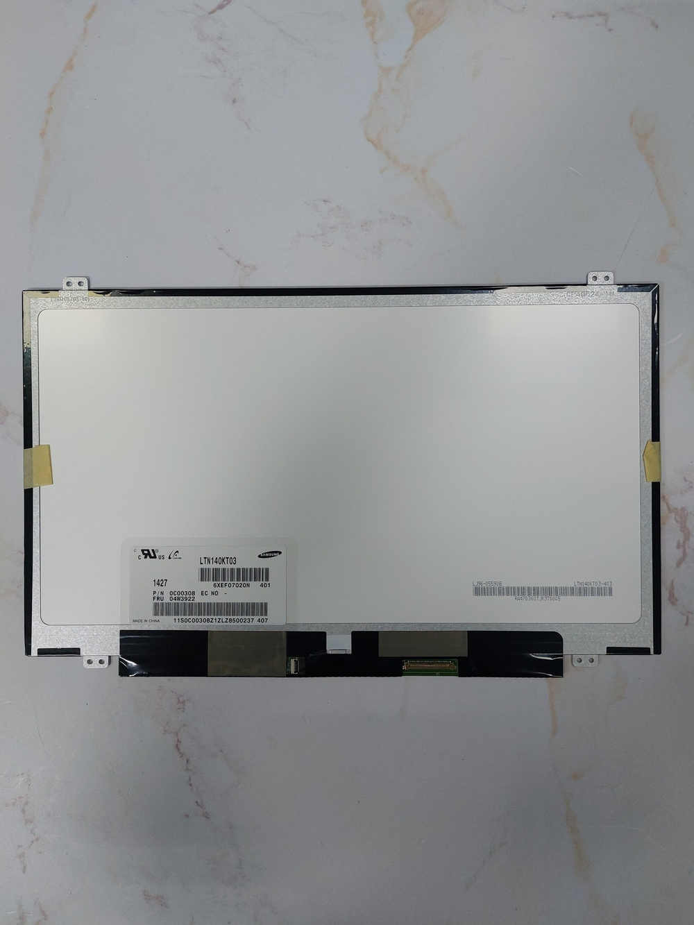 Матрица для ноутбука Lenovo ThinkPad T430s 14", LTN140KT03-401 (Slim,HD+,40pin,Mat)(04W3922), оригинал