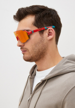 Спортивные очки HILX Savage (L) / Shiny Red Blue / Red Lens