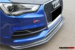 Карбоновая губа переднего бампера для AUDI S3 A3 2013 - 2016 8V Ауди аэродинамический обвес