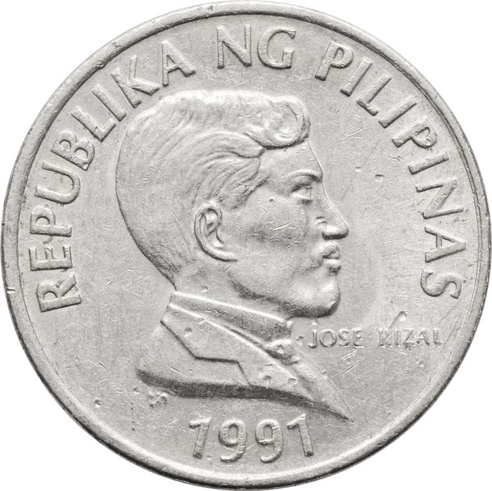1 песо 1991 Филиппины XF