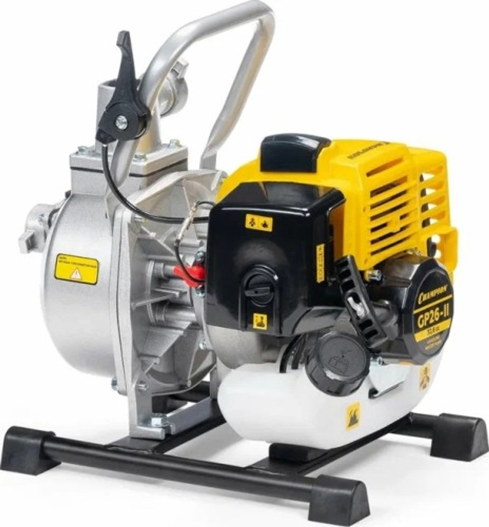 Мотопомпа бензиновая CHAMPION GP26-II для слабозагрязненной воды