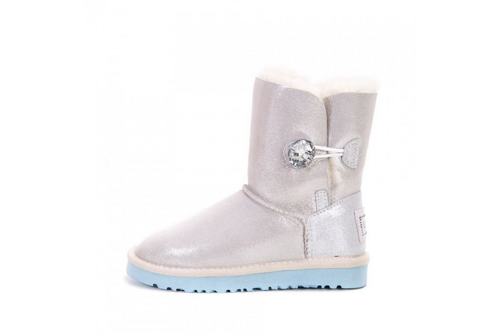 UGG Kids Bailey Button I Do White