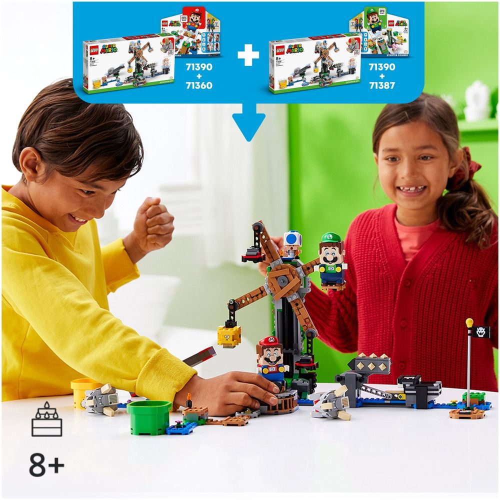 Конструктор LEGO Super Mario 71390 Дополнительный набор &quot;Нокдаун резноров&quot;