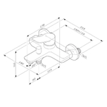 Смеситель для ванны и душа AM.PM X-Joy F85A10033 белая