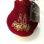 Новогодняя Луковица амариллиса в бархатном воске