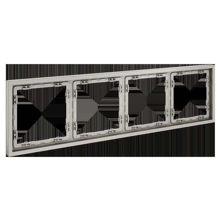 Рамка пластиковая Voltum S70 на 4 поста, (кашемир) VLS100403