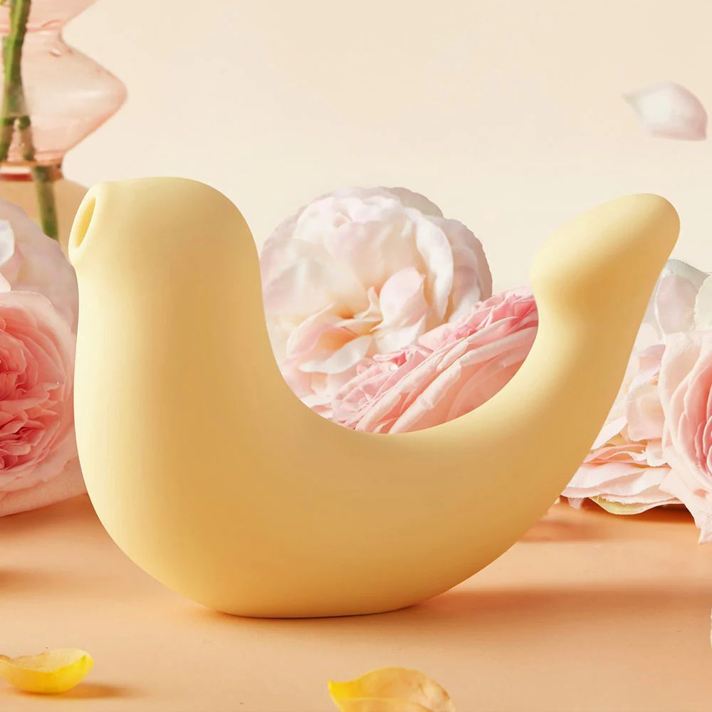 Желтый вибростимулятор G-spa для G-точки и клитора (Цвет: желтый)