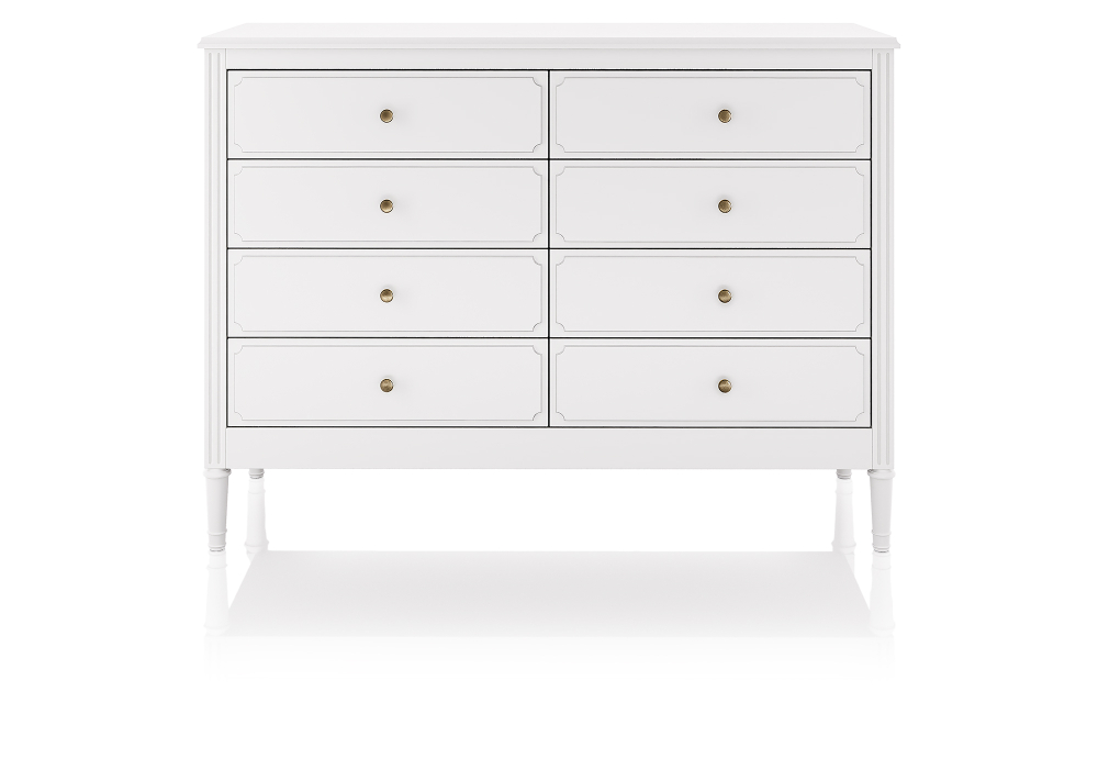 Комод Elit 8 ящиков (белый)