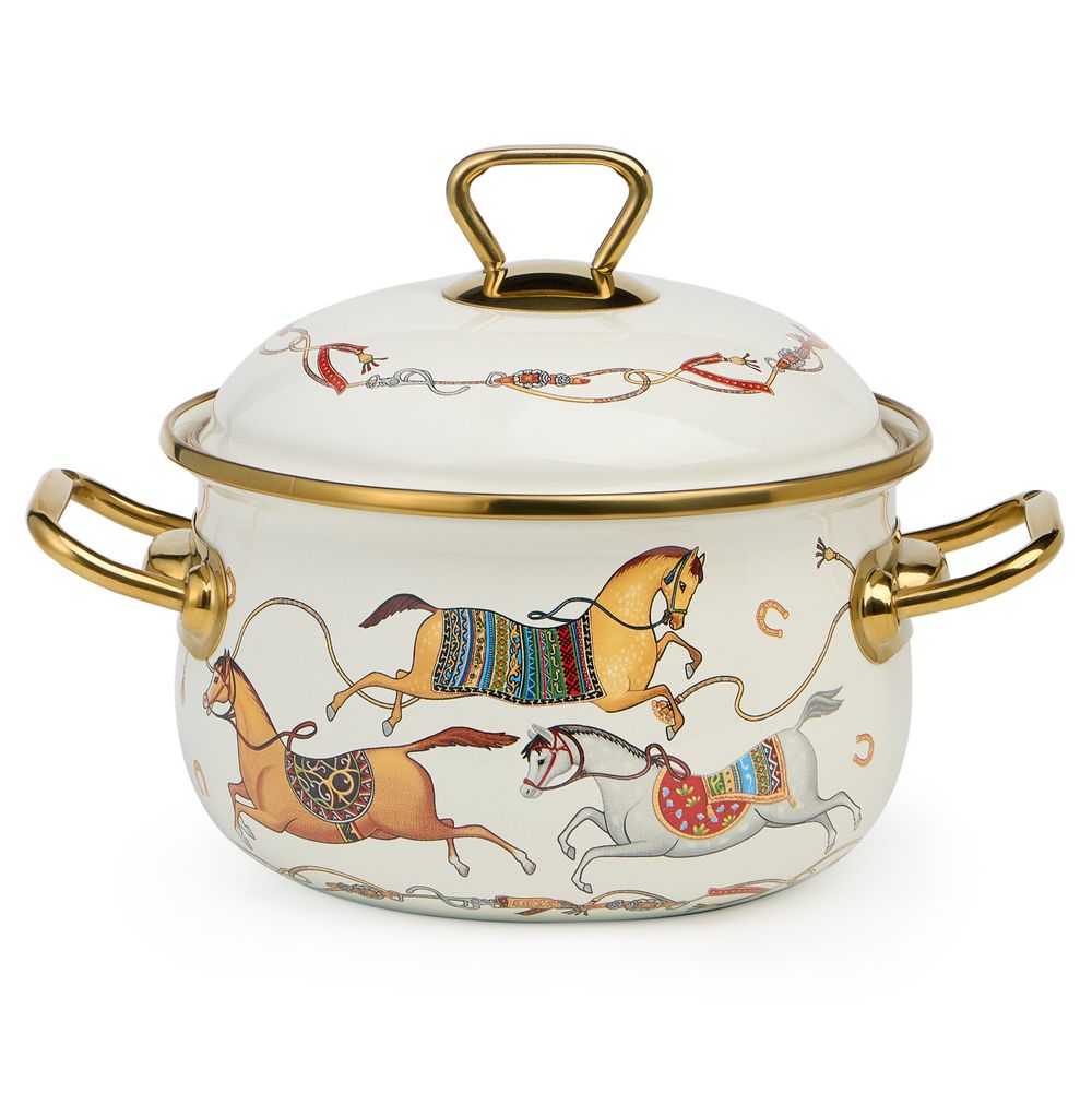 КАСТРЮЛЯ LEFARD ЭМАЛИРОВАННАЯ С КРЫШКОЙ, СЕРИЯ PASSAGE, 2,1Л, ДИА.16СМ ПОДХОДИТ ДЛЯ ИНДУК.ПЛИТ