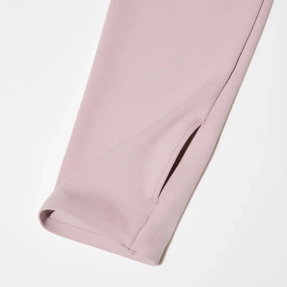 UNIQLO УКОРОЧЕННАЯ ФУТБОЛКА ULTRA STRETCH AIRISM, РОЗОВЫЙ