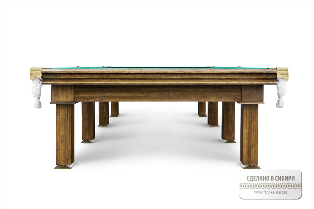 Сибирь СБ 8 ЛДСП (Пул, Ochre, ЛДСП_22, Сукно amp;quot;Euro Pro 50amp;quot; ш1.98м Yellow green, Х/б сетка)