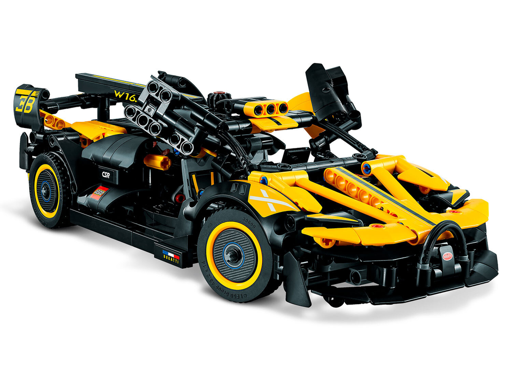 LEGO Technic 42151 «Болид Bugatti» — скоростной спорткар с деталями